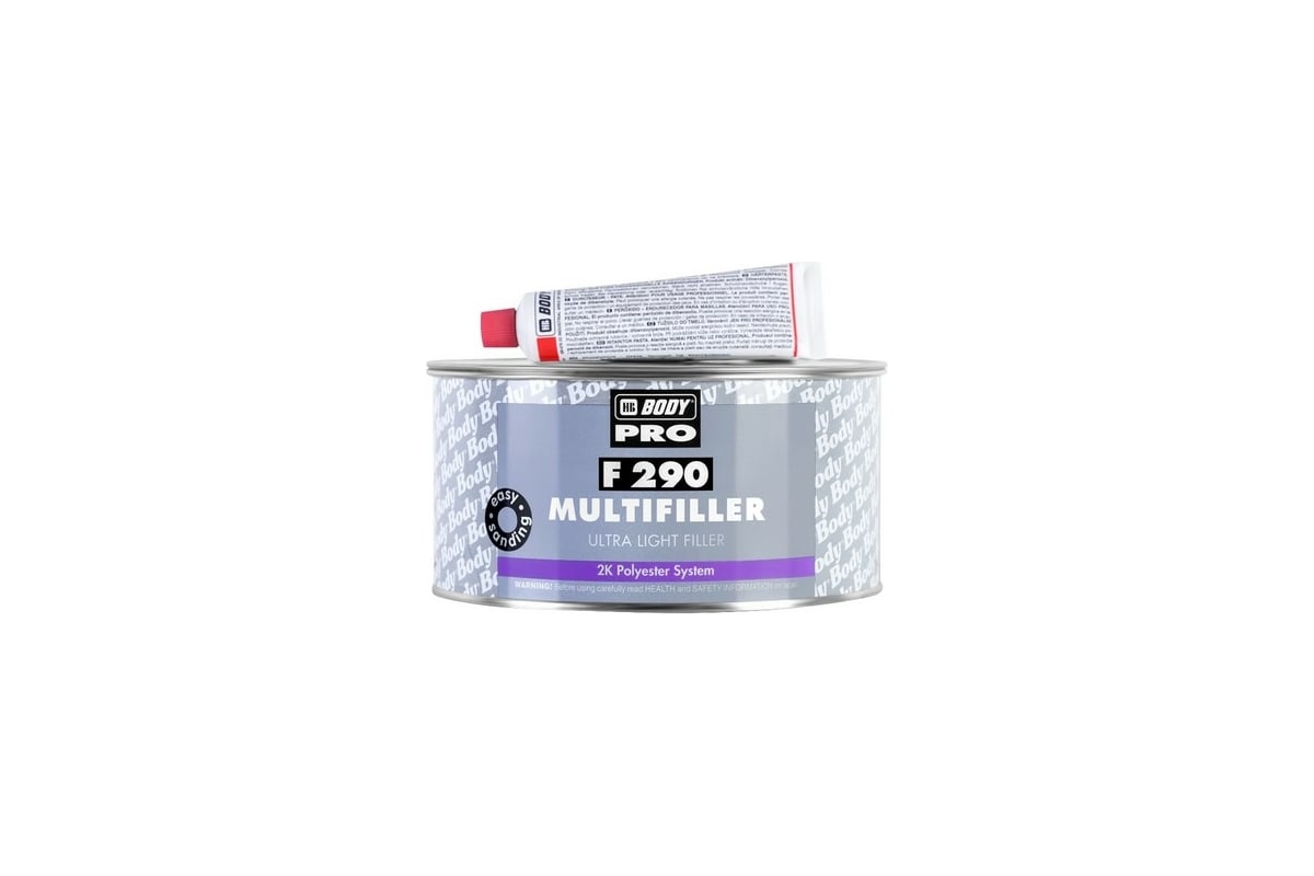 Шпатлевка HB BODY PRO F290 Ultra Light Multifiller Biege 0,2л 2901300050 -  выгодная цена, отзывы, характеристики, фото - купить в Москве и РФ