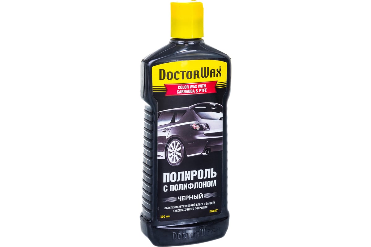 Цветной полироль с полифлоном DoctorWax черный DW8401 - выгодная цена .