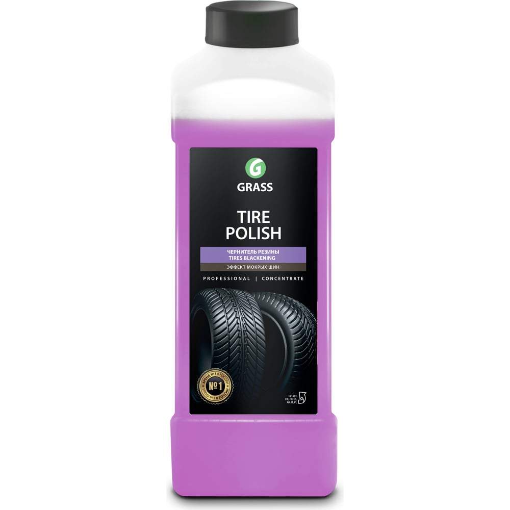 Чернитель шин Grass Tire Polish 1 л 121201 - выгодная цена, отзывы,  характеристики, фото - купить в Москве и РФ