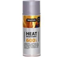 Термостойкая краска Maston avto серебряная 600 С 400 мл 400-996