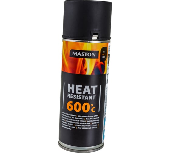 Термостойкая краска Maston avto 710-221 черная 600 С 400 мл