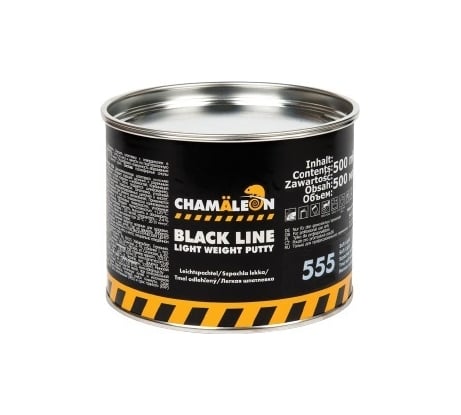 Легкая шпатлевка CHAMAELEON Black Line мягкая вкл.отвердитель 500мл 1,0кг 15554