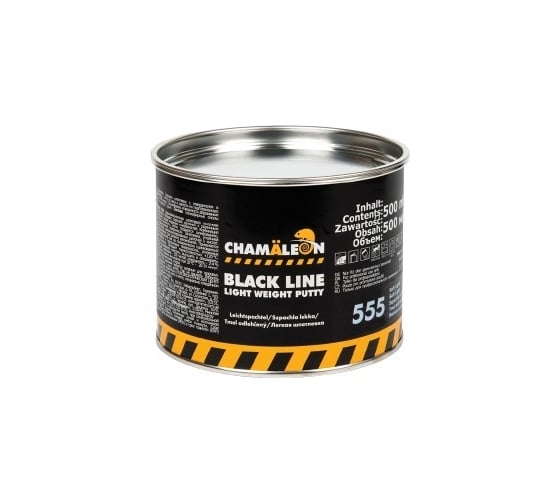 Легкая шпатлевка CHAMAELEON Black Line мягкая вкл.отвердитель 500мл 1,0кг 15554