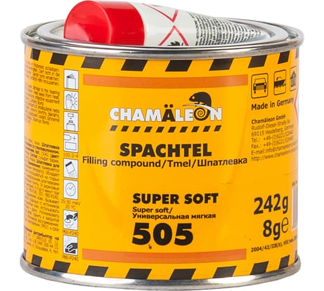 Универсальная шпатлевка CHAMAELEON мягкая вкл.отвердитель 0,250кг 15052