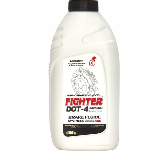 Тормозная жидкость Fighter Супер Дот-4 455 г F400701