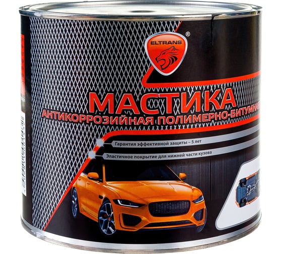 Полимерно-битумная мастика ELTRANS жестяная банка, 2, 4 л EL-0208.02