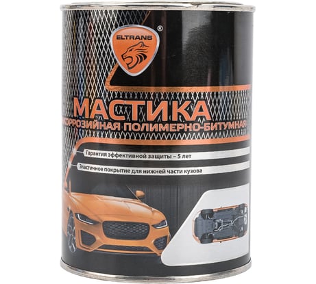Полимерно-битумная мастика ELTRANS жестяная банка, 1 л EL-0208.01
