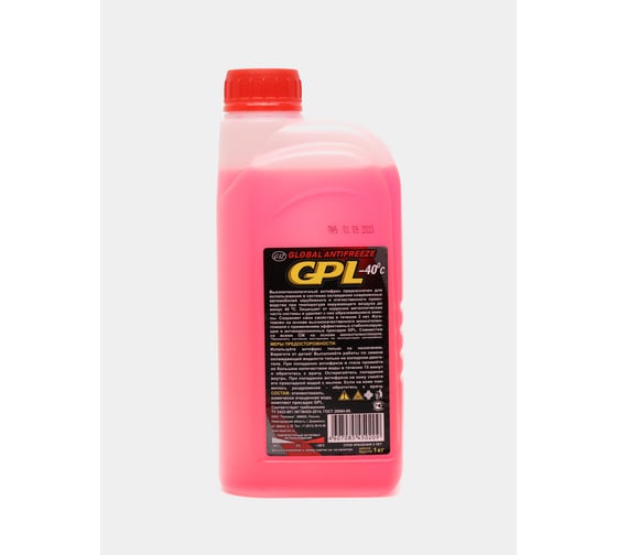 Антифриз ООО " Поликом" "Global GPL 40", красный G12 ГОСТ 1 кг PLC121