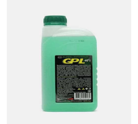 Антифриз ООО " Поликом" "Global GPL 40", зелёный G11 ГОСТ 1 кг PLC111