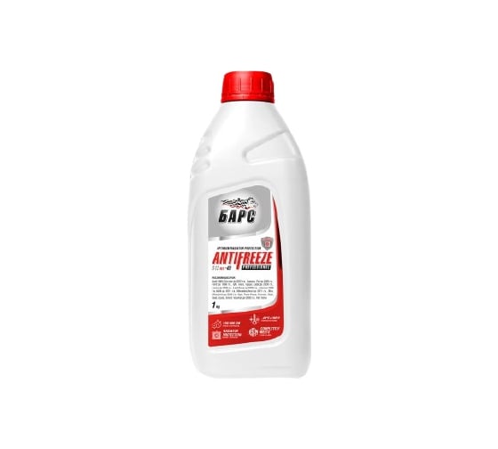 Антифриз БАРС PROFESSIONAL красный, G12+, 1 кг TNNBARS00022 1