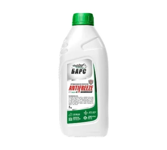 Антифриз БАРС PROFESSIONAL зеленый, G11, 1 кг TNNBARS00026