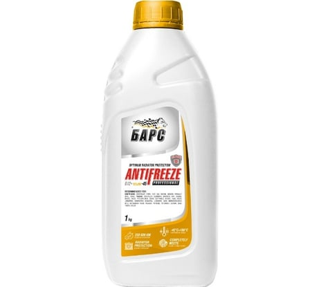 Антифриз БАРС PROFESSIONAL желтый, G12+, 1 кг TNNBARS00034