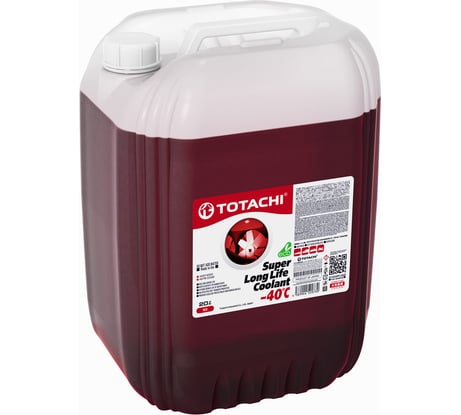 Охлаждающая жидкость TOTACHI SUPER LLC Red -40C 20л 4589904520730