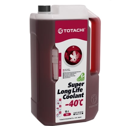 Охлаждающая жидкость TOTACHI SUPER LLC Red -40C 5л 4589904924842