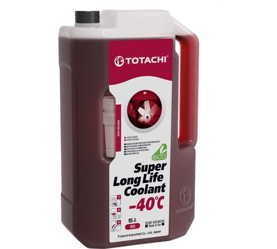 Охлаждающая жидкость TOTACHI SUPER LLC Red -40C 5л 4589904924842