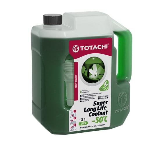 Охлаждающая жидкость TOTACHI SUPER LLC Green -50C 2л 4589904520617