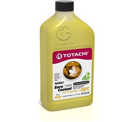 Охлаждающая жидкость TOTACHI NIRO EURO COOLANT OAT-Technology -50град.C, 1 л 4589904924095