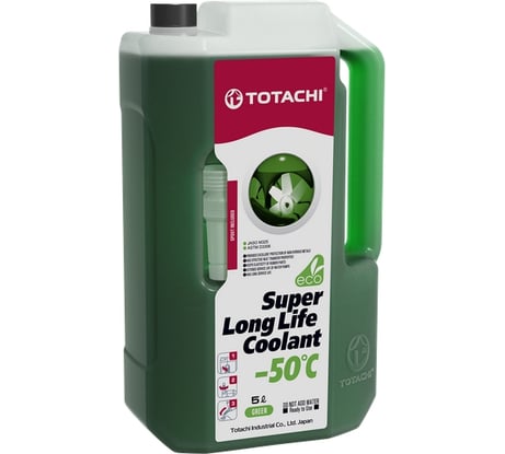 Охлаждающая жидкость TOTACHI SUPER LLC Green -50C 5л 4589904924811