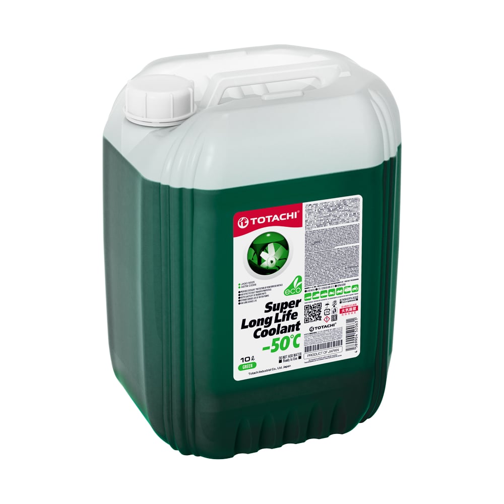 Охлаждающая жидкость TOTACHI SUPER LLC Green -50C 10л 4589904520631 ...