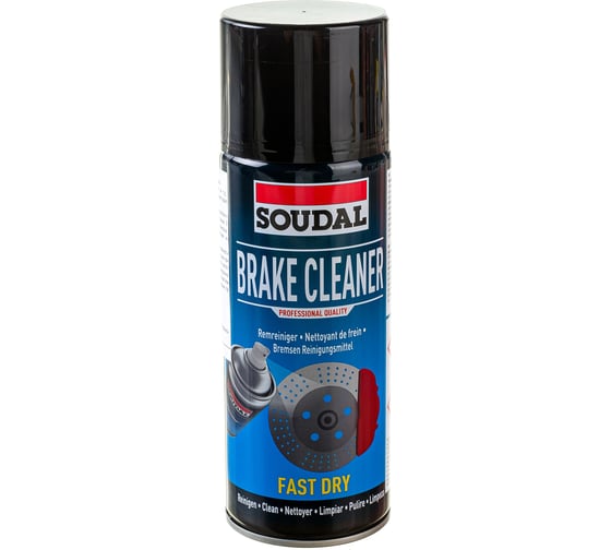 Очиститель деталей тормозов Soudal BRAKE CLEANER, 400 мл 119712