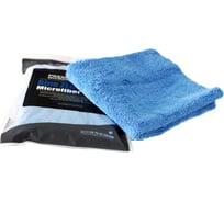Микрофибровое полотенце без краев MaxShine голубое, 380 г/кв.м, 40x60 см 015855