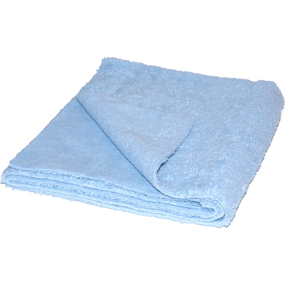 Микрофибровая салфетка без краев MaxShine голубая, 40х60 см, 380 г/кв.м ...