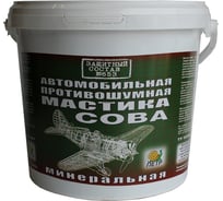 Мастика ПЕТР 653 СОВА, антикоррозийная, минеральная, противошумная, банка, 4 л 653SOVA4L