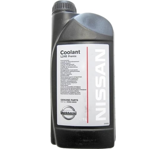 Nissan антифриз зеленый