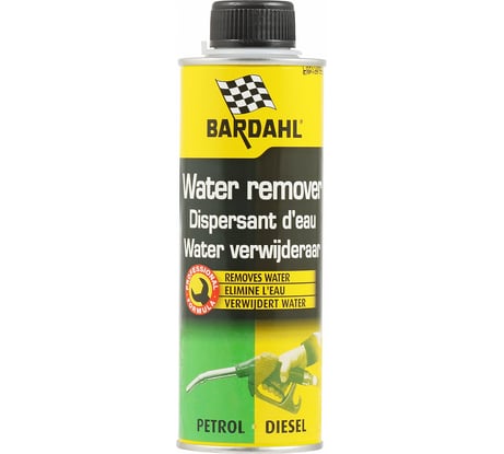 Присадка в топливо для удаления влаги Bardahl бенз/диз. 0,3л WATER REMOVER 1082B