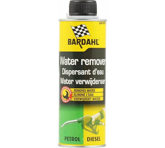 Присадка в топливо для удаления влаги Bardahl бенз/диз. 0,3л WATER REMOVER 1082B