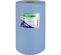 Нетканый протирочный материал PROBOS ALPHA 9112B, голубой, сотовое тиснение, 31.5x34 см, 115 лист/рул 9112B115