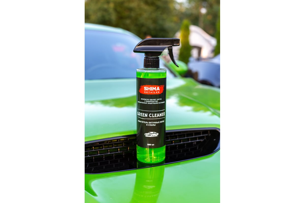 Очиститель битума и смолы SHIMA DETAILER GREEN CLEANER 500 мл 4603740920032  - выгодная цена, отзывы, характеристики, фото - купить в Москве и РФ