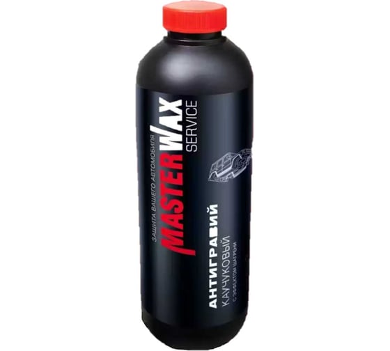 Антигравий каучуковый пластик MasterWax 1л BLACK с эффектом шагрени MW030702