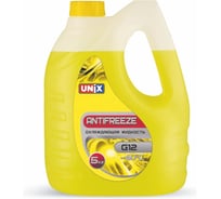 Антифриз Unix G12 желтый, канистра 5 кг 4603221
