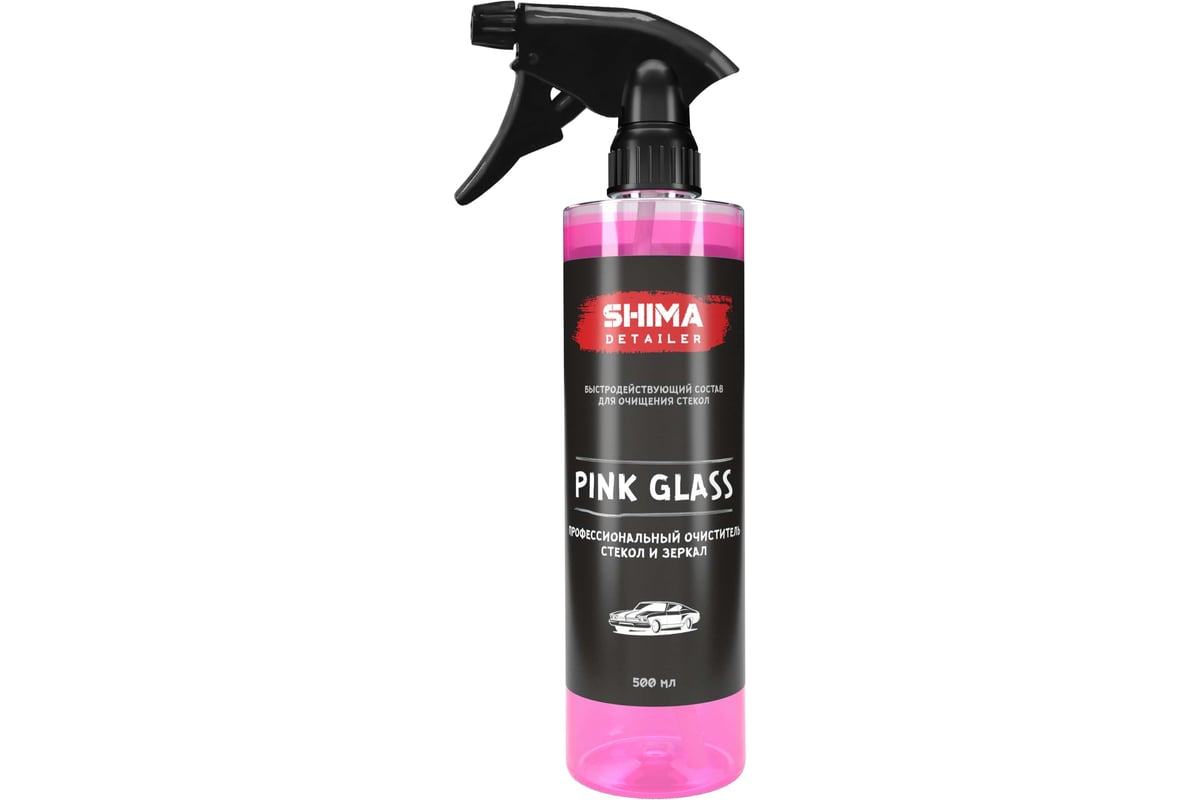 Очиститель стекол и зеркал SHIMA DETAILER PINK GLASS 500 мл 4603740920094