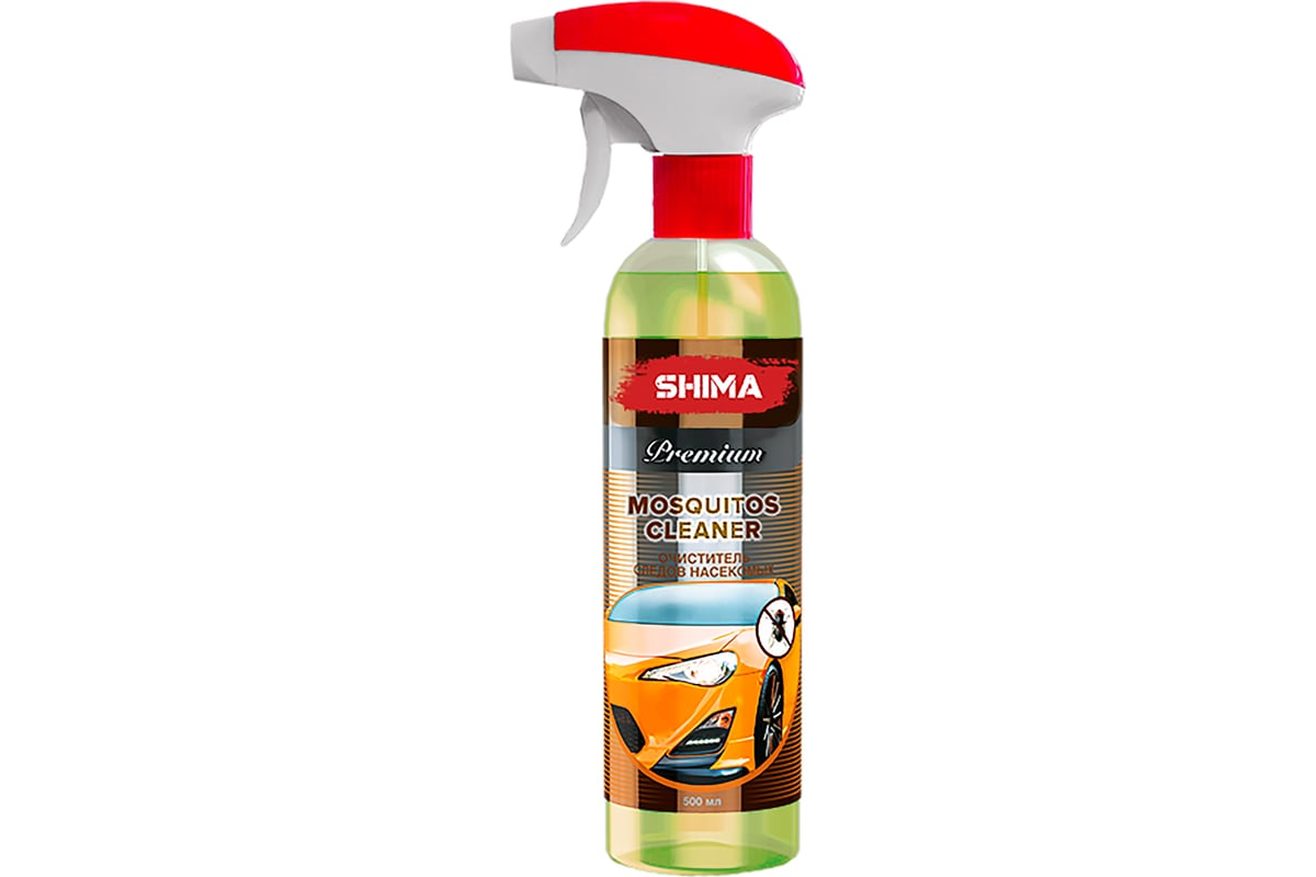 Очиститель следов насекомых SHIMA PREMIUM MOSQUITOS CLEANER 500 мл  4631111103449 - выгодная цена, отзывы, характеристики, фото - купить в  Москве и РФ