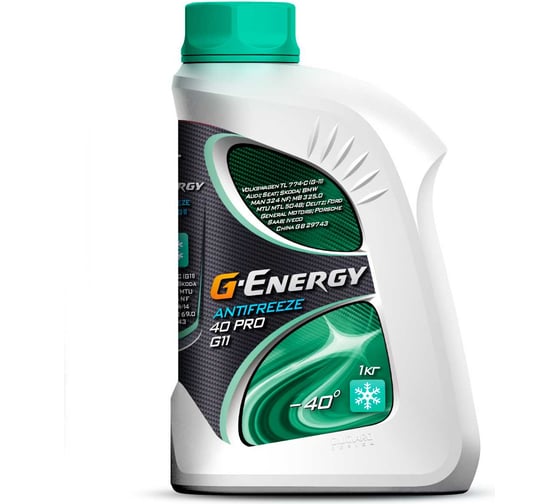 Антифриз GAZPROMNEFT ОЖ G-Energy Antifreeze 40 PRO G11 1kg 2422210029