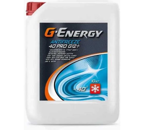 Антифриз GAZPROMNEFT ОЖ G-Energy Antifreeze 40 PRO G12+ 10kg 242221030
