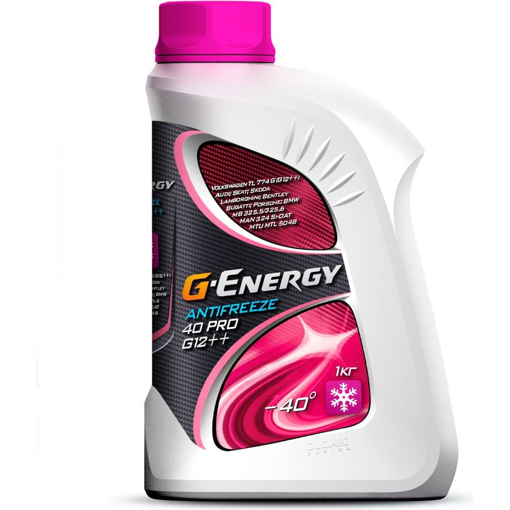 Охлаждающая жидкость GAZPROMNEFT G-Energy Antifreeze 40 PRO G12++ 1kg ...