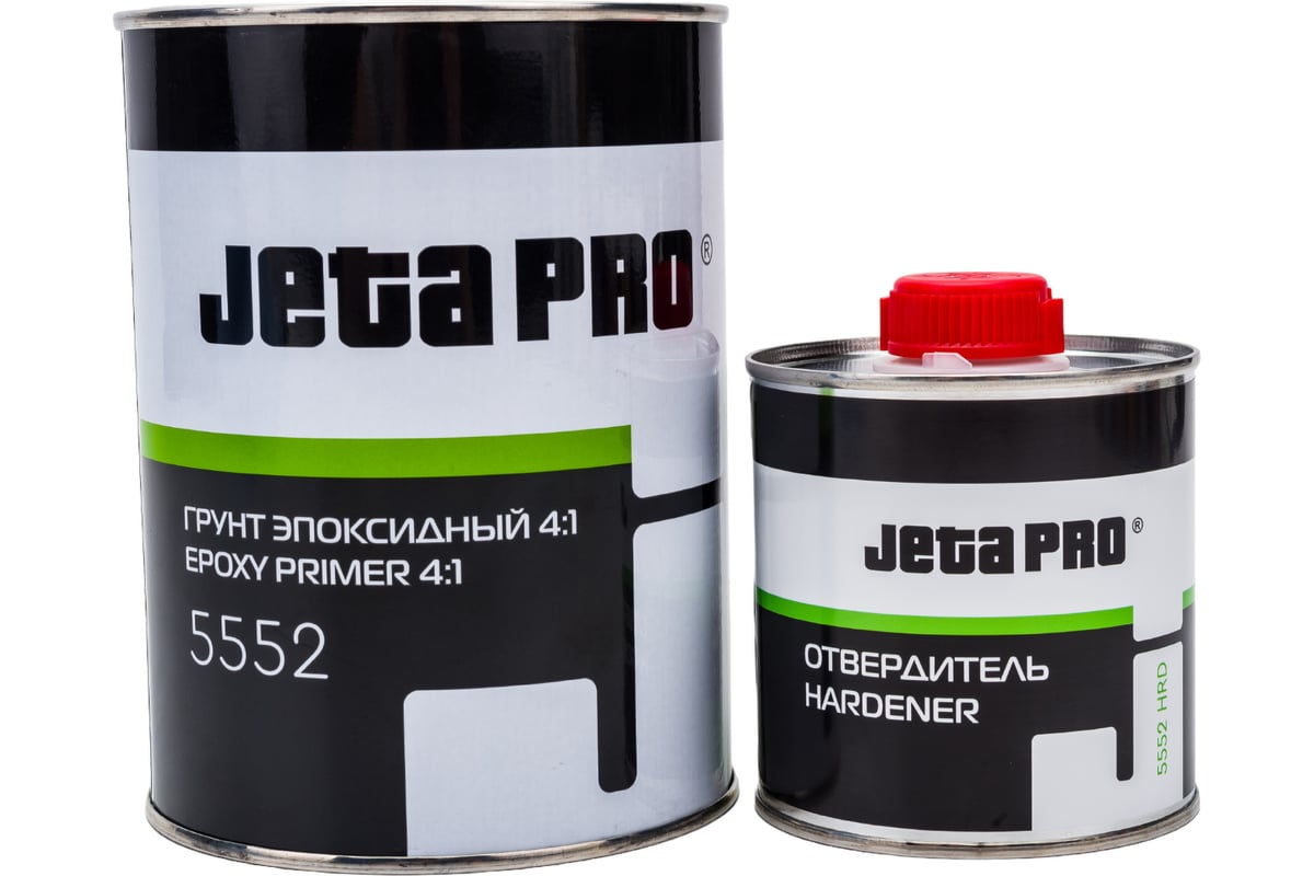 Эпоксидный грунт Jeta PRO 4:1 + HRD отвердитель 0,8 л + 0,2 л 5552 -  выгодная цена, отзывы, характеристики, 1 видео, фото - купить в Москве и РФ