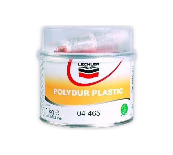 Полиэфирная шпатлевка для пластиков Lechler POLYDUR PLASTIC 1кг 04465K1