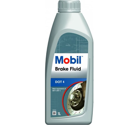 Тормозная жидкость MOBIL Brake Fluid DOT4 1 л 150904R 1