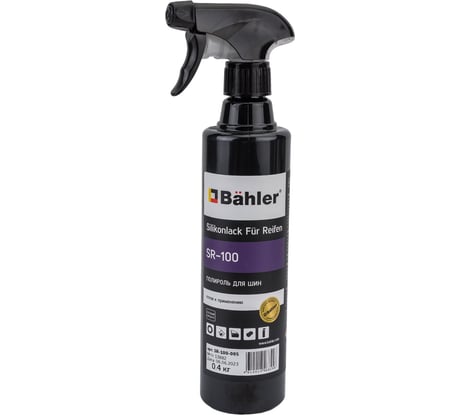 Чернитель-полироль для шин Bahler Silikonlack fur Reifen SR-100 SR-100-005