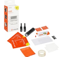 Клей для ремонта стекла сенсорного экрана Airline (набор: клей UV 2,5мл.*2 шт., вспомог.материалы) ADGC025