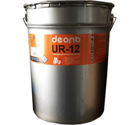 Быстросохнущая автоспецэмаль ДЕОЛЬ UR-12 белая ночь, глянцевая UR12G20