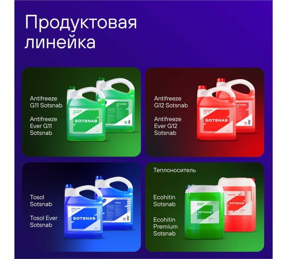 Тосол SotSnab EVER суперконцентрат, 5 кг ТОСEV-СК.5