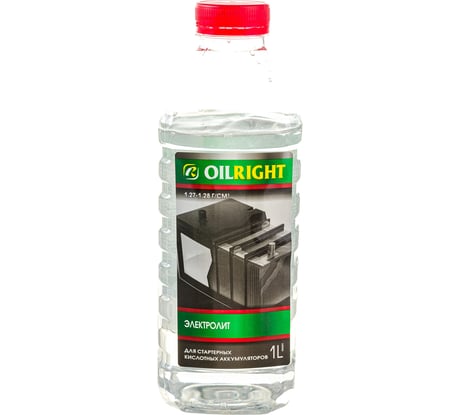 Электролит OILRIGHT 1 кг, 1.28 г/куб.см, пэт канистра 5500