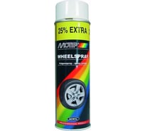 Быстросохнущая акриловая краска для литых и декоративных дисков MOTIP, белый 500мл 05-000006