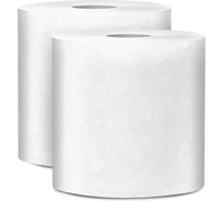 Протирочный материал Бумага Сити 350 м, 2сл, h-24 см, размер листа 24х35 см, 1000 листов в рулоне, цвет белый, с перф, целлюлоза, втулка 7,6 см, 2 рул/упак БС-387 (2 рул/упак) М