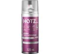 Акриловая эмаль HOTZ 1К Черная матовая, 520 мл (не требуется отвердитель) 4673755219483